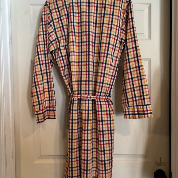 Men's Multicolor Plaid Robe - Picture 3 of 4